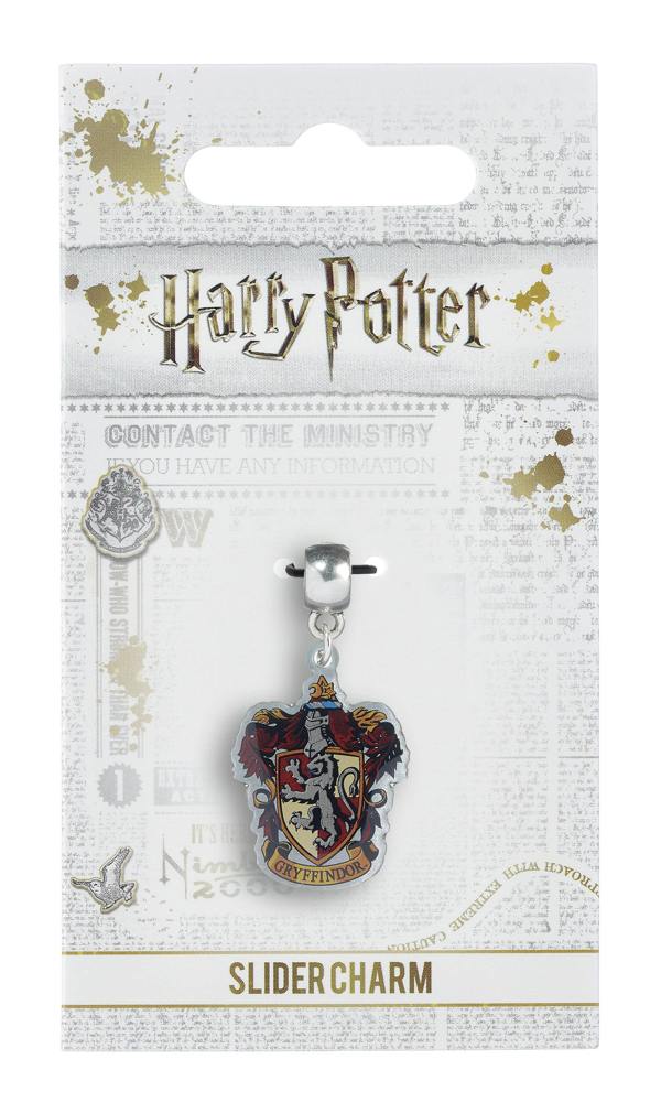 Harry Potter Gryffindor Crest Slider Charm  Silver