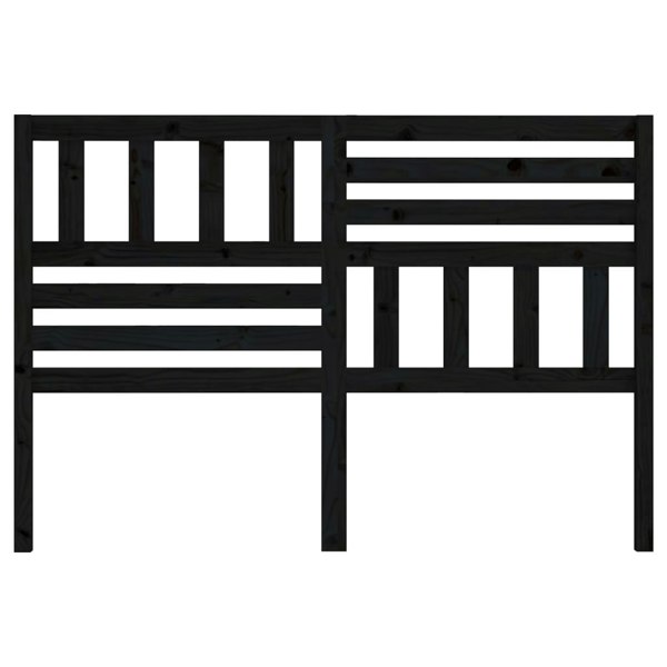 Berkfield Bed Headboard Black 166x4x100 cm Solid Wood Pine