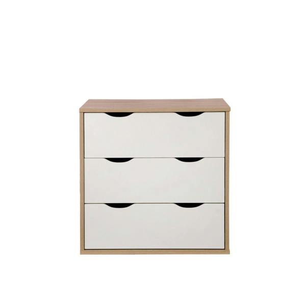 Timber Art Design Alton 3 Drawer Bedroom Cabinet Bedside Chest Of Drawers