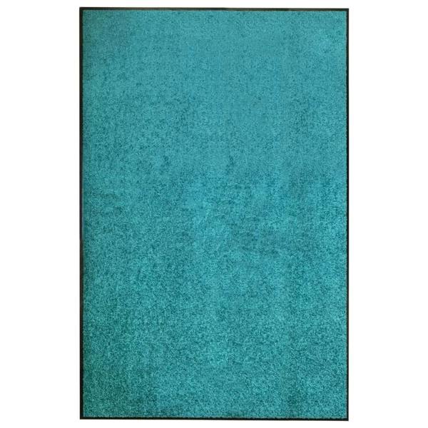 Berkfield Doormat Washable Cyan 120x180 cm