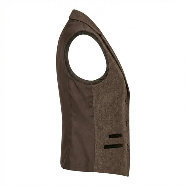 IMW-02 - Women's Oak Tweed Herringbone Blazer Waistcoat-TruClothing