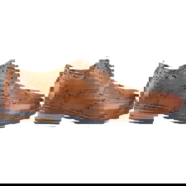Hush Puppies Mack Leather Men's Tan Brogues Shoes