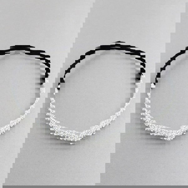 diamante headband silver