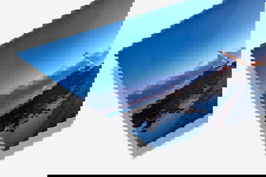 lighthouse print on glass acrylic