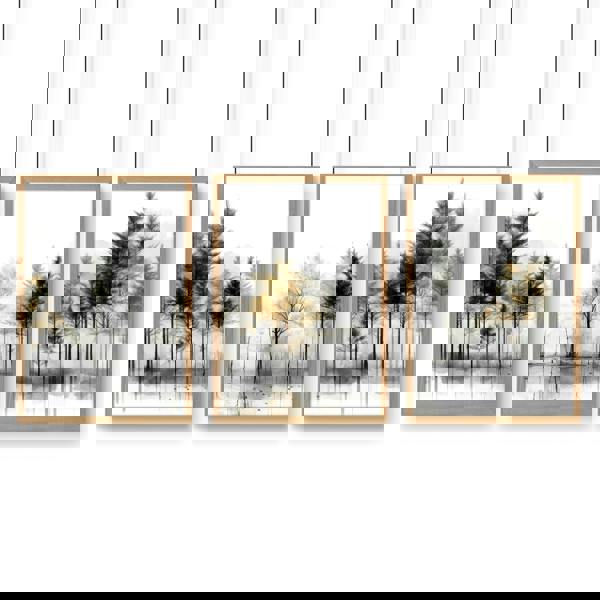 Modern Living Room Wall Art | Set of 3 Asian Inspired Wall art Prints