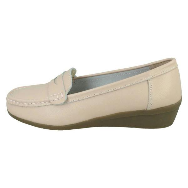 Down to Earth Ladies Down To Earth Wide Fit Wedge Heel Casual Shoes F3124