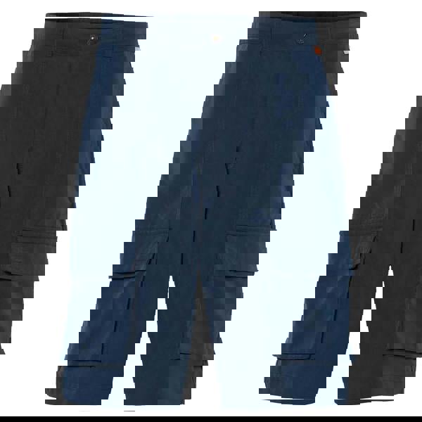 Timberland Mens Leather Badge Water Repellent Cargo Shorts - Navy - 