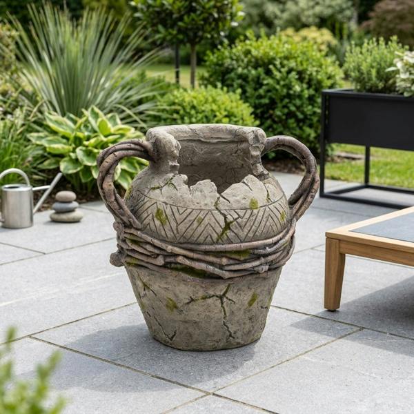 Garden Greatness Enchanted Grecian Style Urn Pot Planter