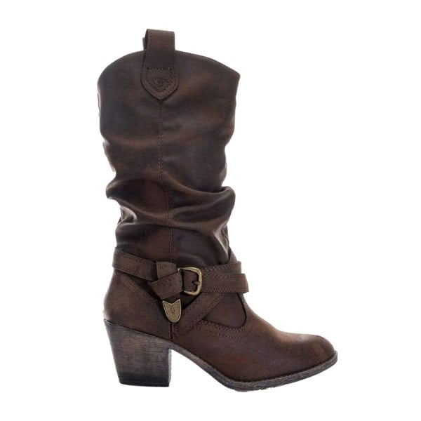 Rocket Dog Women's Sidestep Lewis Faux Leather Boots - Chocolate