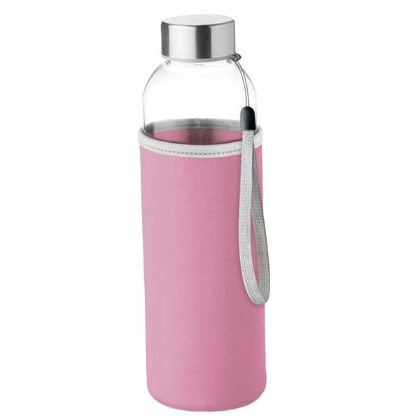 MidOcean Utah Glass 500ml Water Bottle - Baby Pink - 