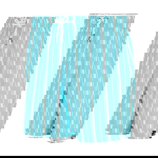 Regatta Mens Loras Stripe Swim Shorts - Nordic Blue/White - 