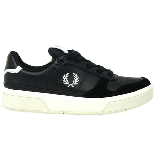 Fred Perry Womens/Ladies Leather Trainers - Black - 