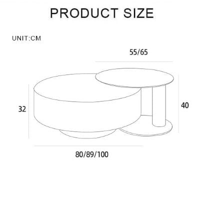 T94 Golden Nesting Coffee Table,90cm/55cm, Slightly Damaged, Display-Ritconcept-Rit Concept