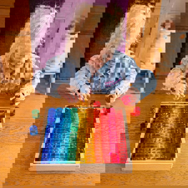 tickit Gem Circle Mirror Tray