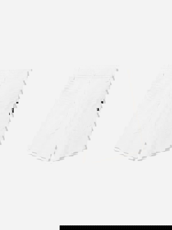 Balmain Girls Button Front Shorts in White