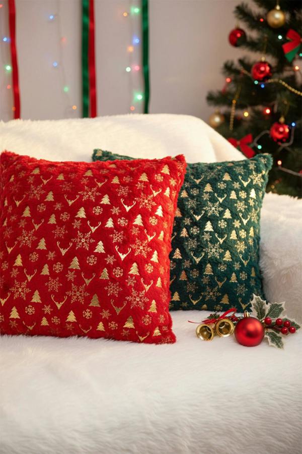 Living and Home Christmas Themed Plush Throw Pillows