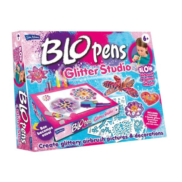 BLOPENS Glitter Studio – Sparkly Airbrush Craft Kit for Kids