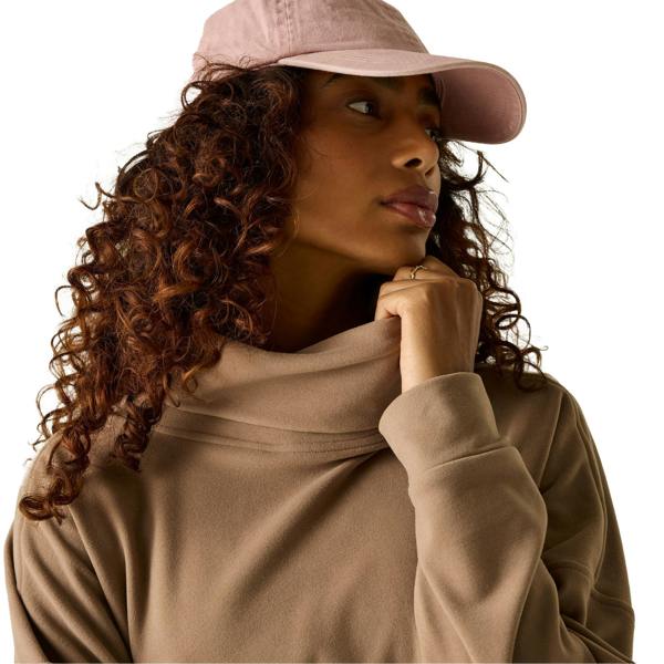 Regatta Womens/Ladies Roll Neck Pull Over Fleece - Mocha - 