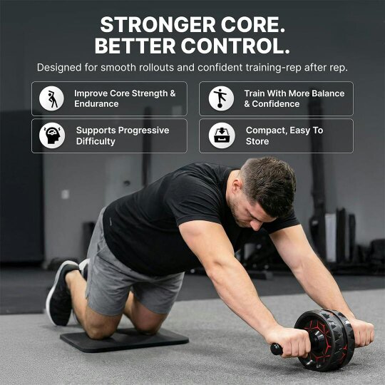 Havendro Pro Abs Roller Exercise Wheel Abdominal Core Strength Workout Muscle Cruncher