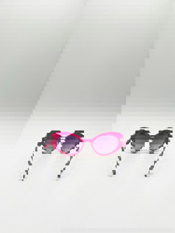 SVNX Oval Cat-Eye Sunglasses in Hot Pink