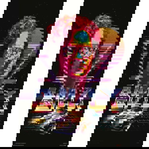 Stranger Things Billy Poster - Black/Orange/Blue