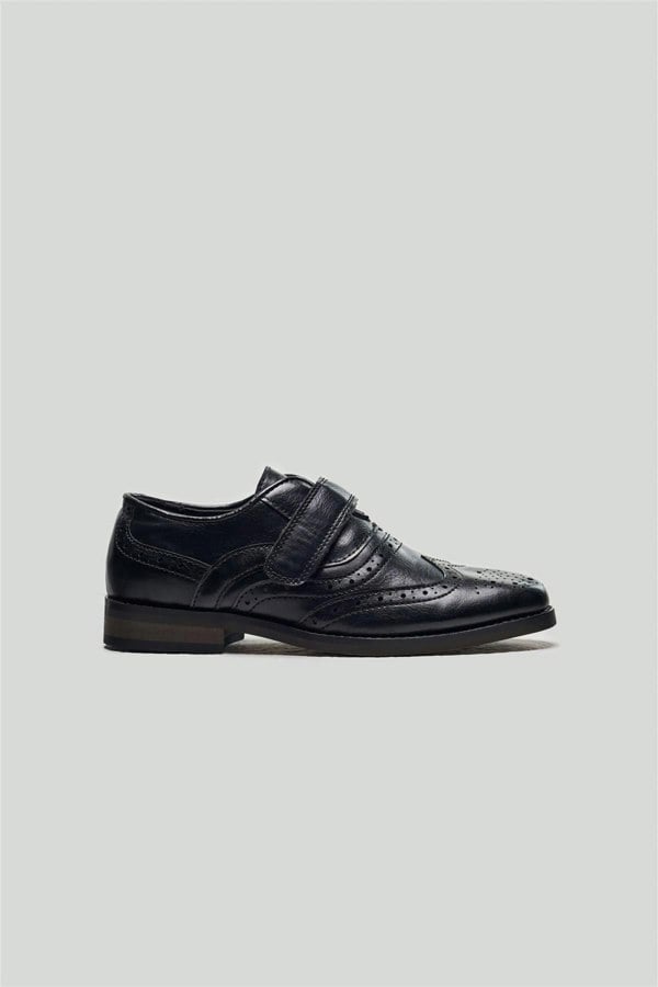 House of Cavani Boys Russel Black Shoes