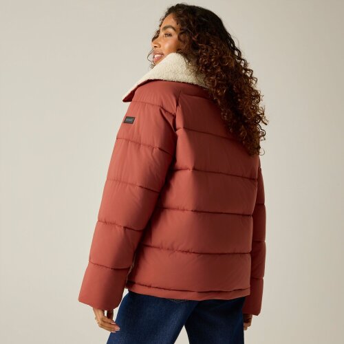 Regatta Womens/Ladies Kayana Padded Jacket - Brick/Light Vanilla