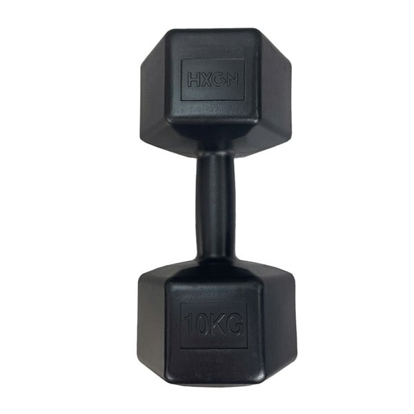 HXGN 2 x 10kg Hex Dumbbells