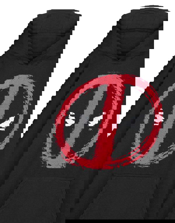 Marvel Mens Black Face Hoodie Hoodie