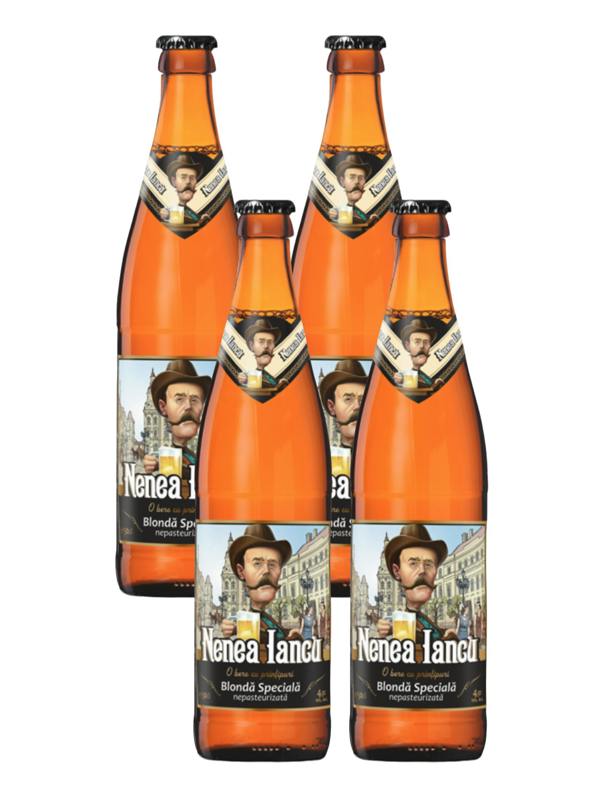 Nenea Iancu Blonda Unpasteurised Blonde Ale Craft Beer 4x500ml