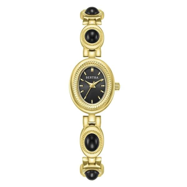 Bertha Rosalie Bracelet Watch - Gold/Black - BTHBS1803