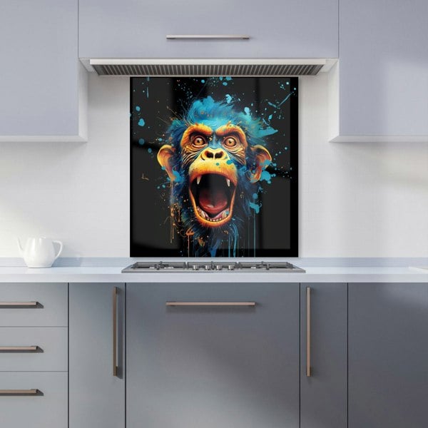 Warren Reed - Designer Crazy Monkey face Splashart Kitchen Splashback