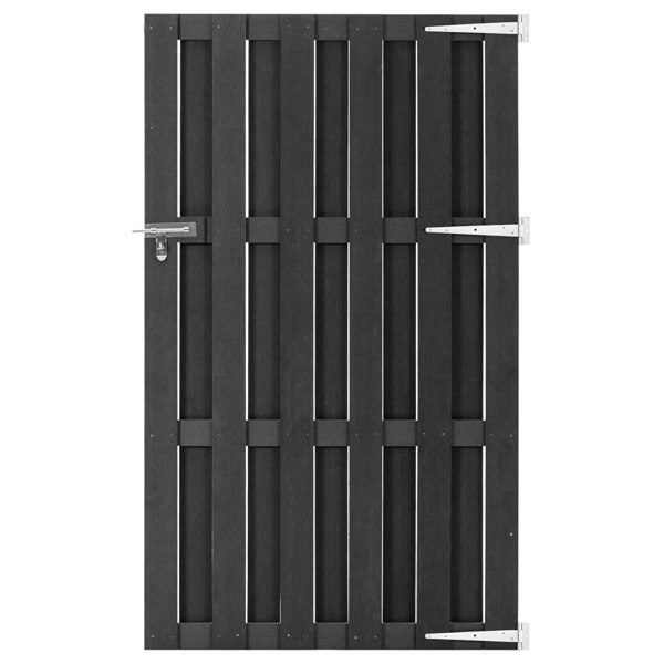 Berkfield Garden Gate WPC 100x180 cm Grey