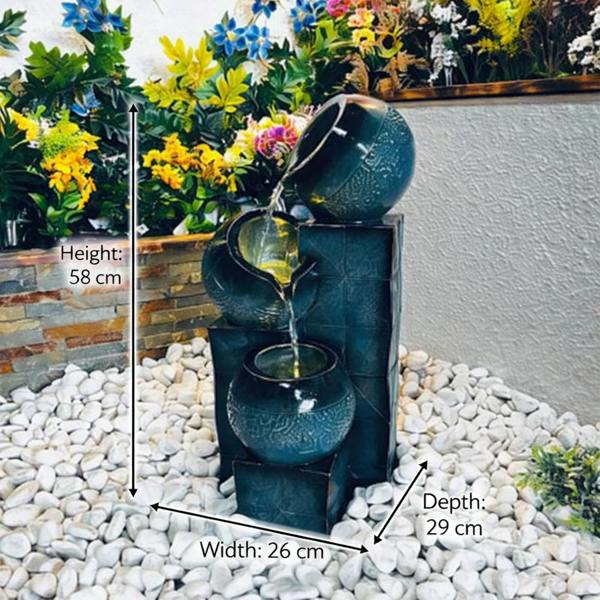Tranquillity Water Features Teal Tranquil Pour Traditional Water Feature