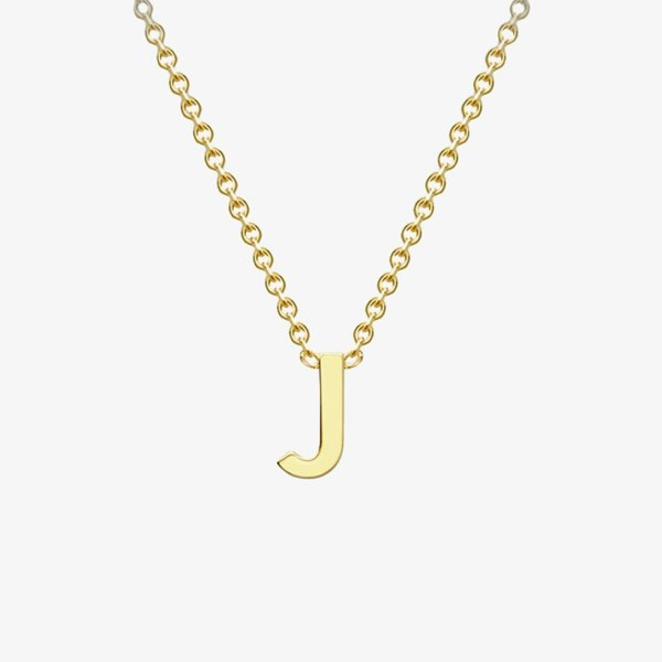 T. H. Baker 9ct Yellow Gold Mini Initial J Necklace 1.19.0159