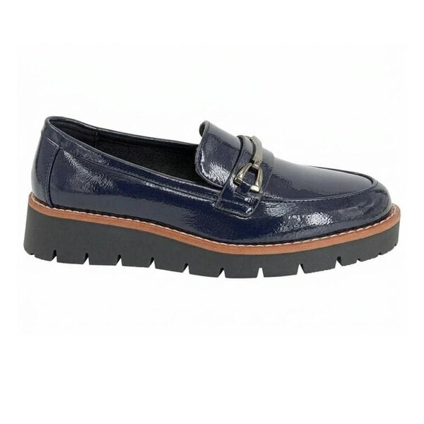 Cipriata Womens/Ladies Miranda Saddle Trim Court Shoes - Navy