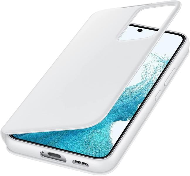 Samsung Galaxy S22 Plus Clear View Cover White - EF-ZS906CWEGEW
