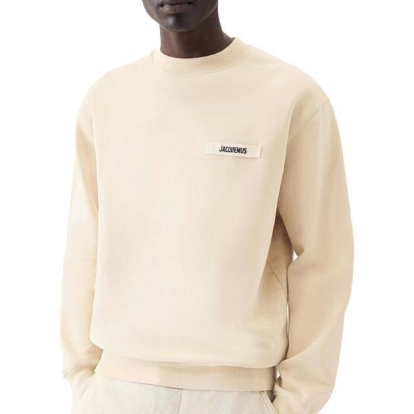Jacquemus Le Gros Grain Le Gros Grain Sweatshirt   in  Light Brown