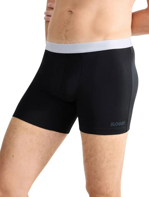 Sloggi Go ABC 2.0 2-Pack Short Boxer Trunks, Black