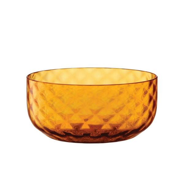 LSA Dapple Bowl Diameter 12cm Sun Amber