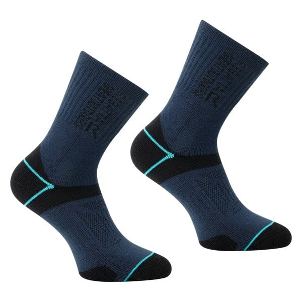 Regatta Women's Blister Protection II Boot Socks - Navy/Aruba Blue