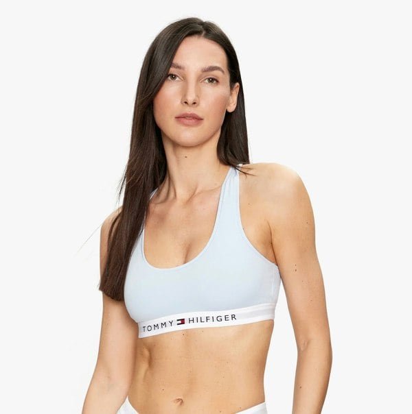 Tommy Hilfiger Unlined Bralette Womens Breezy Blue