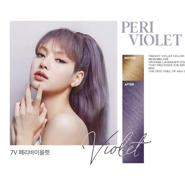 MISE EN SCÈNE All New Hello Bubble x BLACKPINK Hair Colour Kit #7V Peri Violet