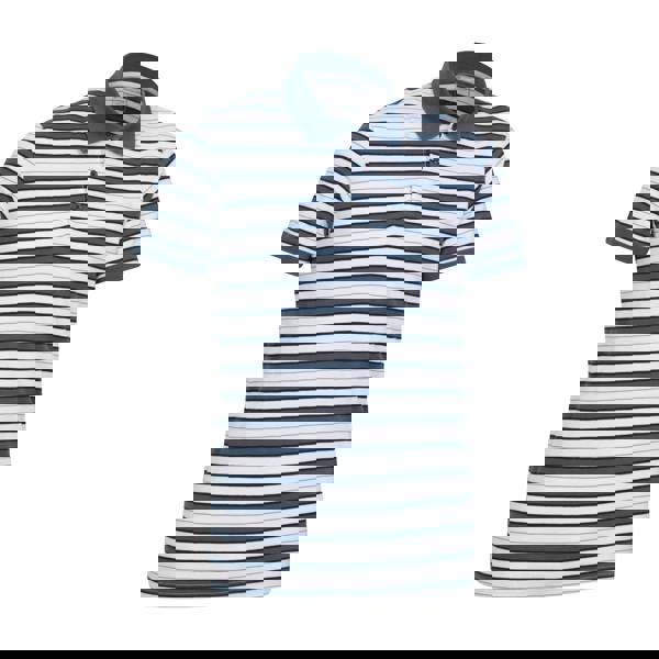 Mountain Warehouse Mens Wren Stripe Cotton Polo Shirt - White - 