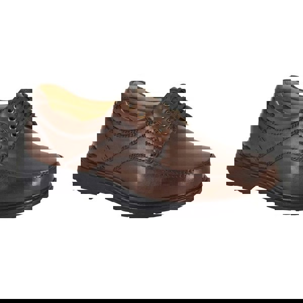 Roamers Mens Leather Formal Shoes - Brown