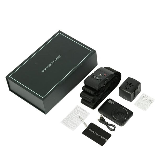 The Globe Trotter Gift Set - Universal Adapter, TSA Luggage Lock, 10K MagSafe Wireless Powerbank & Metal Tag | Luxury for Him/Her