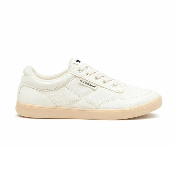 Rocket Dog Rocket Dog KITTY 12A CANVAS/PU Womens Casual Trainers White