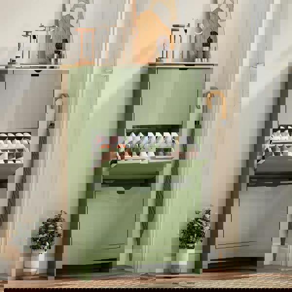 Flip-down Shoe Cabinet