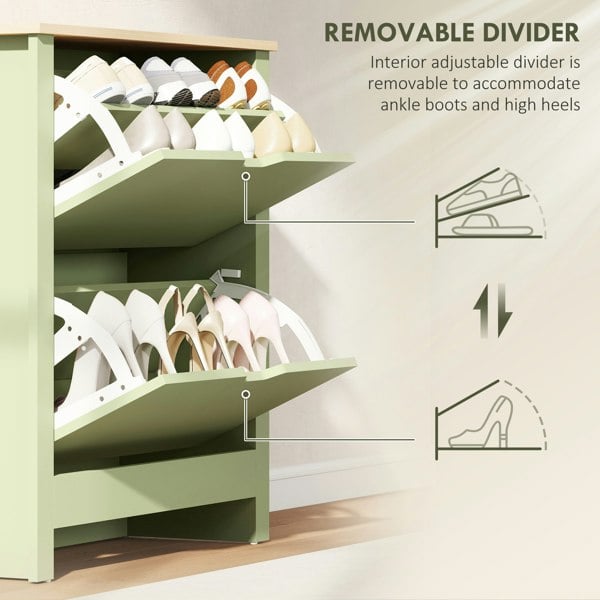 Flip-down Shoe Cabinet