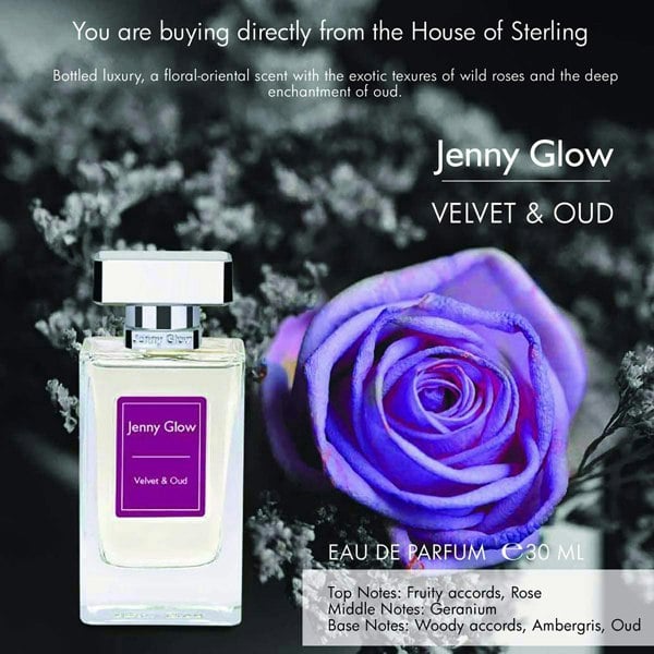 JENNY GLOW Velvet and Oud Eau De Parfum 30ml